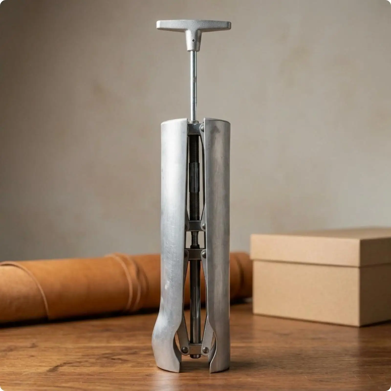 Aluminum Boot Stretcher Shape Maintaining Shaft Expander Silver Finish