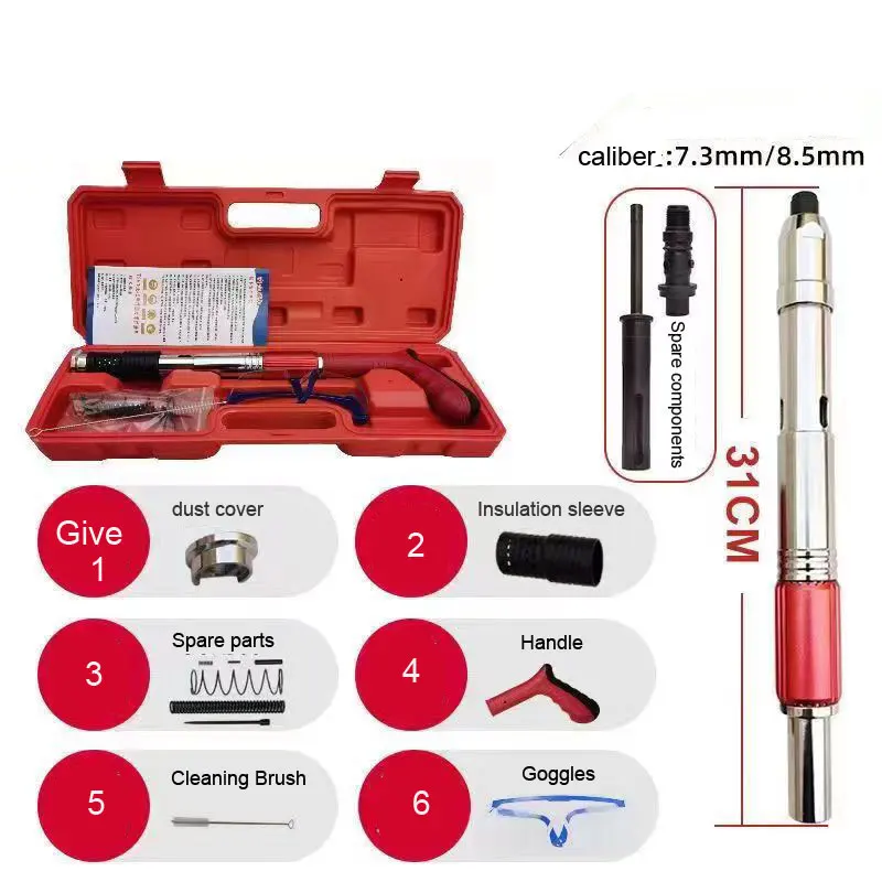 

Concrete Nail Gun Staring Mini Cannon Nailer for Building Construction, Manual Nail Punch, Strong Wall