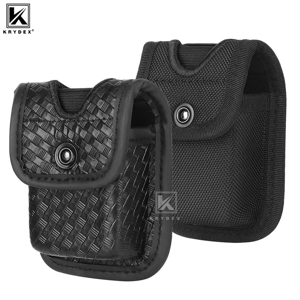 KRYDEX Tactical Glove Pouch Basketweave/Nylon Molded Pager/Latex Disposable Glove Pouch For Duty Belt Law enforcement EMT