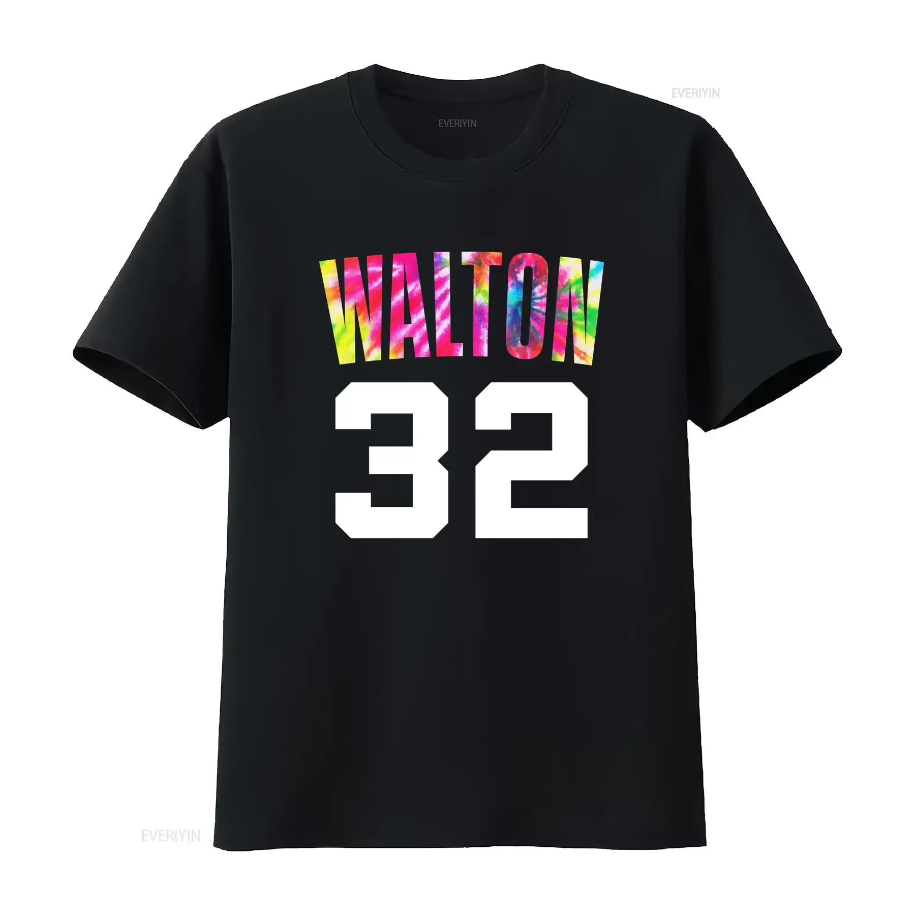 Bill Walton Tie Dye 32 Portland Trailblazers Jersey BigRed Premium Blend T Shirt vintage Washed Comfortable Casual