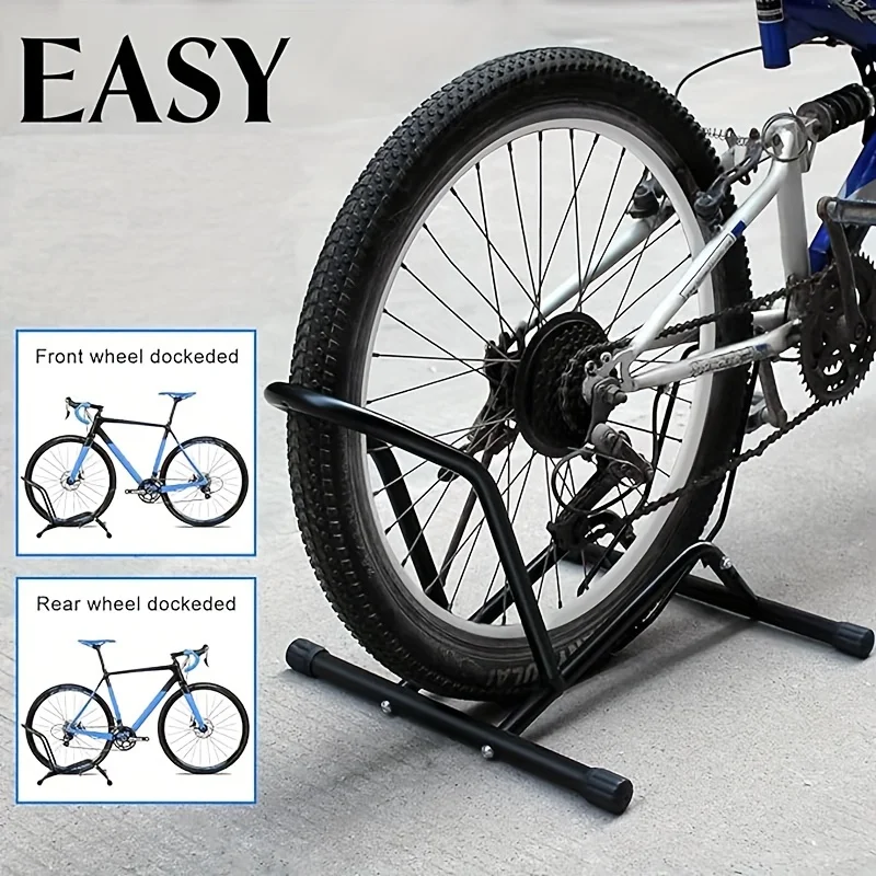 Universal Black Bicycle frame Mountain Bike Parking Rack Display Rack Support frame For 16-29 inch Front And Rear Wheels