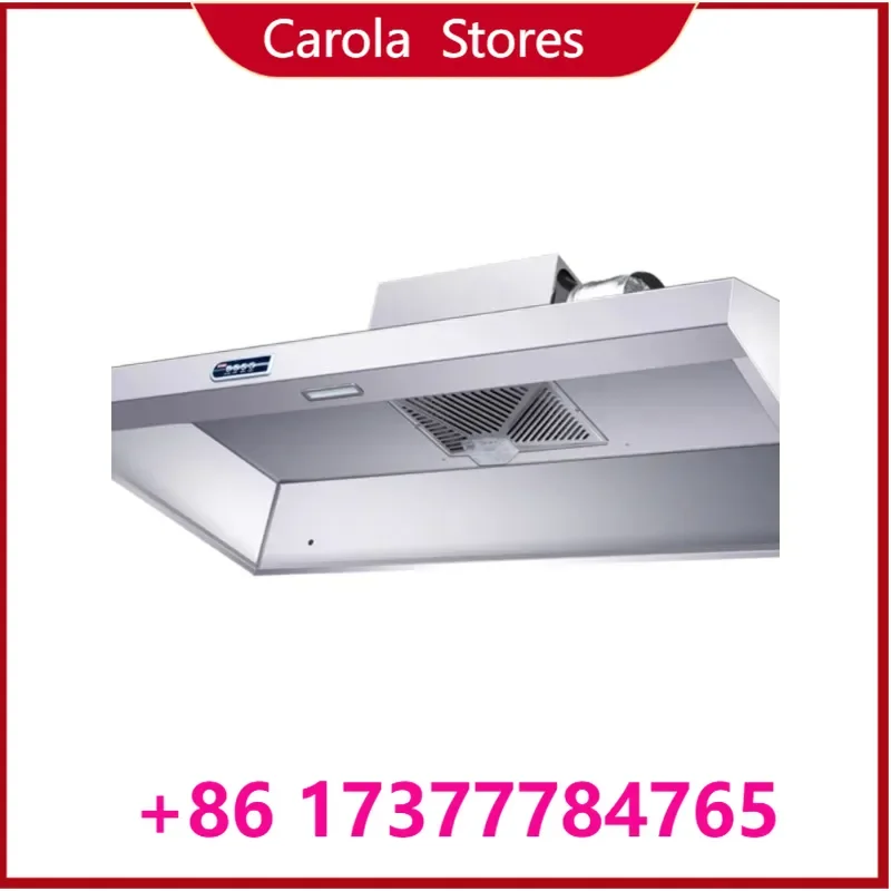 Large Suction Commercial Fume Extractor Stainless Steel Integrated Range Hood for Rural Soil Stove and Catering Kitchen