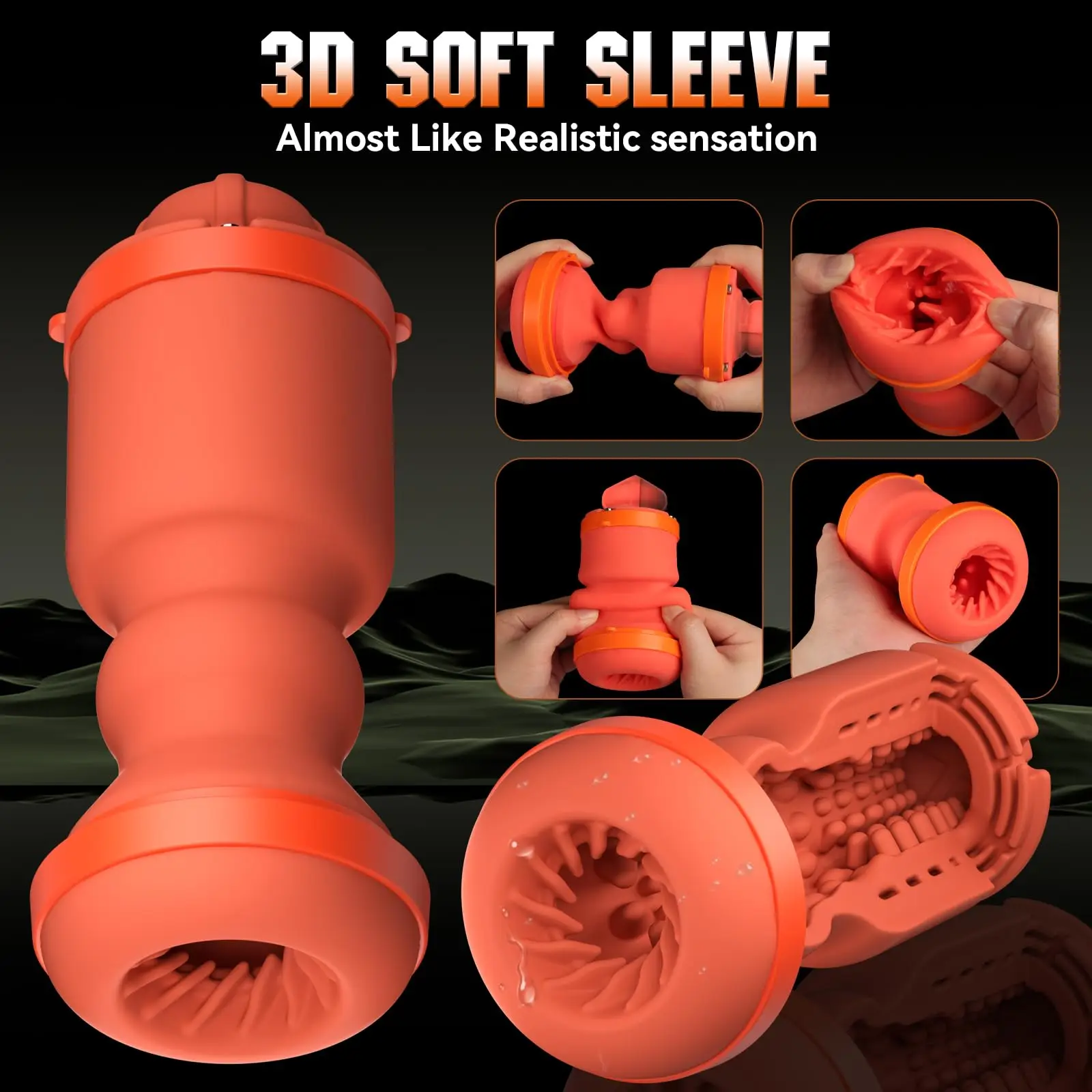 KUSHOR Automatic Male Masturbator APP Control Vibrating Sucking Thrusting Masturbation Cup Penis Pump Adults Sex Toy for Men view 5