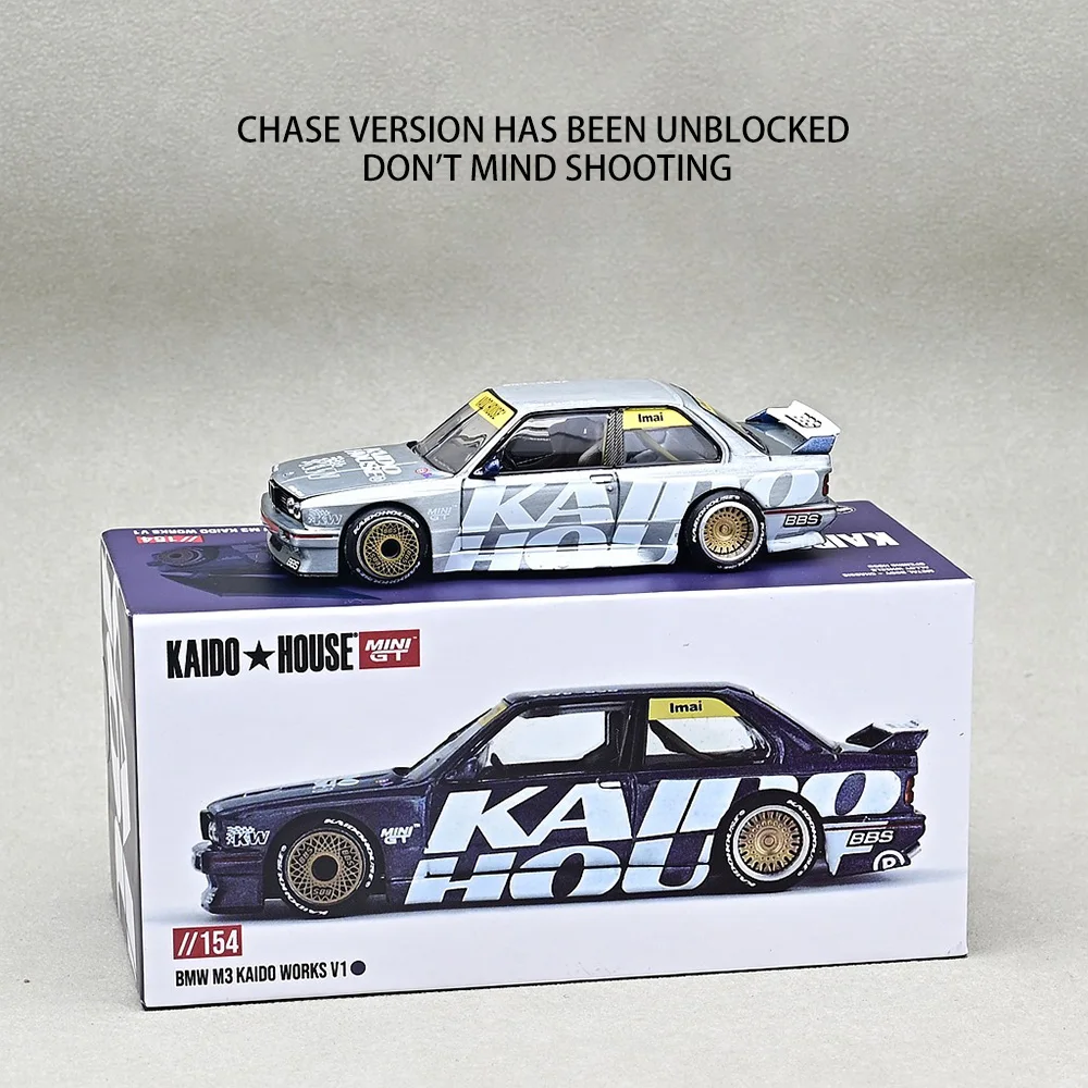 Kaido House MINIGT 1:64 BMW M3E30 Modified Open Cover Alloy Car Model Finished Product Collection Ornament Gift Toys - Image 2