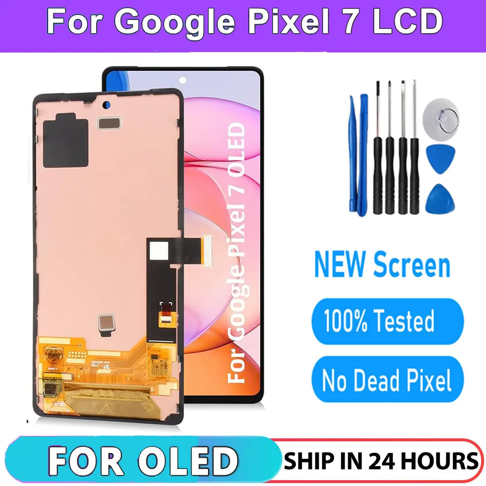 Écran OLED de remplacement pour Google Pixel 7 LCD GVU6C GQML3 GO3Z5, écran tactile, numériseur, assemblage Pixel 7 LCD