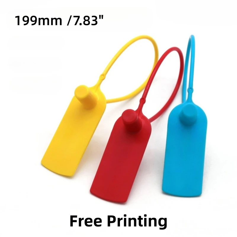 

200 шт., бирка с логотипом на молнии, этикетки, пластыри, защитные уплотнения, сумки для одежды, брендовый логотип, подвесная этикетка, галстуки на молнии, 199 мм/7,83 дюйма