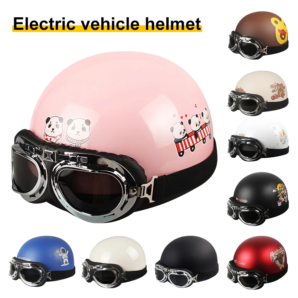 

Electric Motor Car Helmet Scooter Bike Helmet Open Face Baseball Cap Anti-UV Safety Hard Hat Motocross Helmet Multiple Color