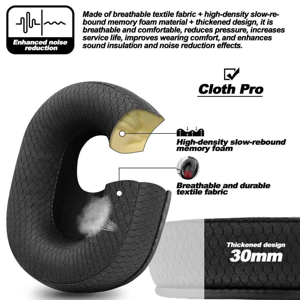 Pengganti untuk CORSAIR HS55 HS55 PRO HS65 ikat kepala bantalan telinga Earphone bantalan Protein headphone