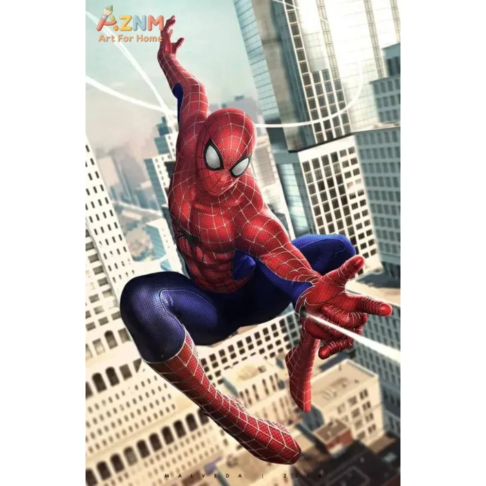 1 pieza de pósteres de arte de Marvel, Spiderman, superhéroe, regalo para niños, decoración para el hogar y la habitación