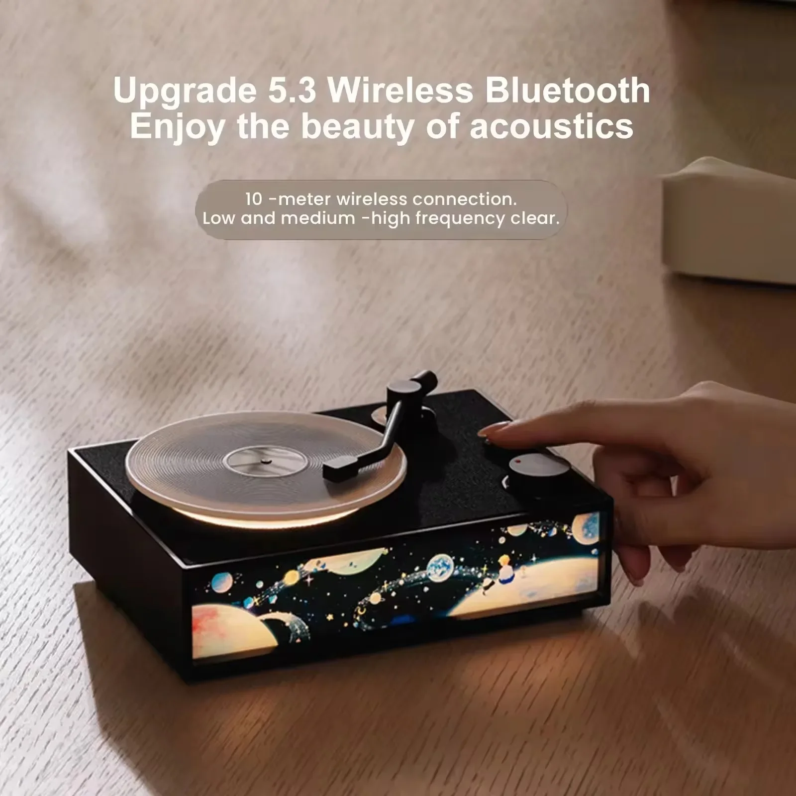 

Wireless Sound Box Mini Aromatherapy Machine Lighting Painting Portable Caixa De Som Bluetooth Speaker HIFI Vinyl Record Player