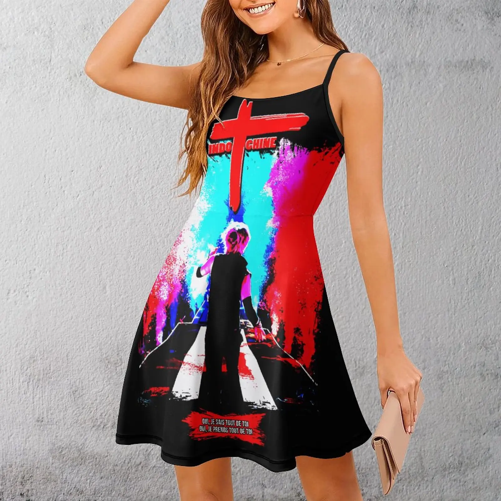 Sexy Woman's Clothing The Dress Indochine (Karma Girls) Women's Sling Dress Creative  Vacations Joke