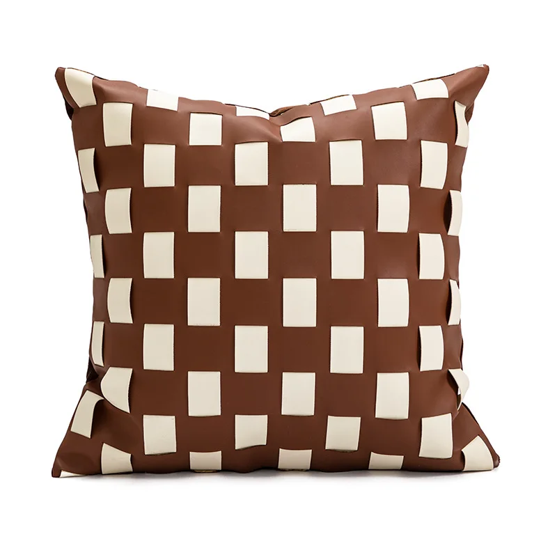 Juste de coussin nordique moderne pour la décoration de la maison, taie d'oreiller à la mode et luxueuse, housse de taille de canapé, 45x45cm