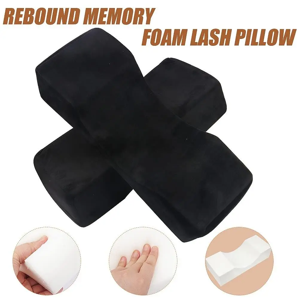 Comfortable Foam Eyelash Extension Pillow U Shaped Neck Support Soft Pillow Lash Extension Pillow Velvet Lash Pillow With Pocket