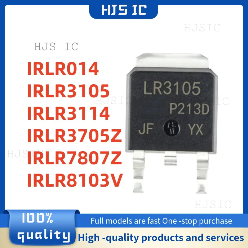 10PCS NUEVOS IRLR3705Z IRLR7807Z IRLR014 IRLR3105 IRLR3114 IRLR8103V TO-252 LR3705Z LR7807Z LR014 LR3105 LR3114 LR8103V