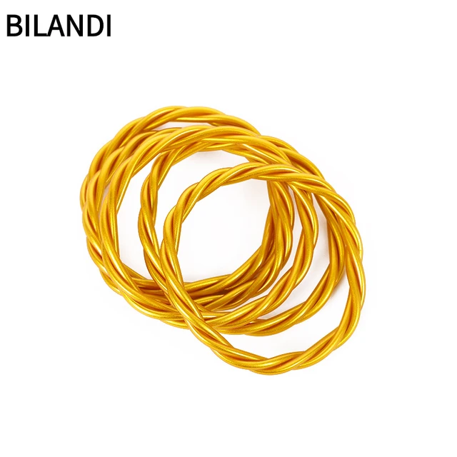 Bilandi Modern Jewelry 1 Pc Weave Plastic Silicon Bangles Bracelet 