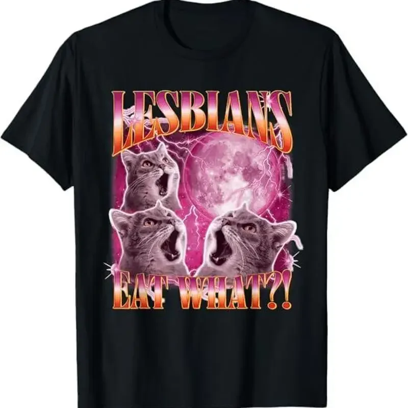 Funny Gay Pride Lesbians Eat What WLW Queer LGBTQ T-Shirt