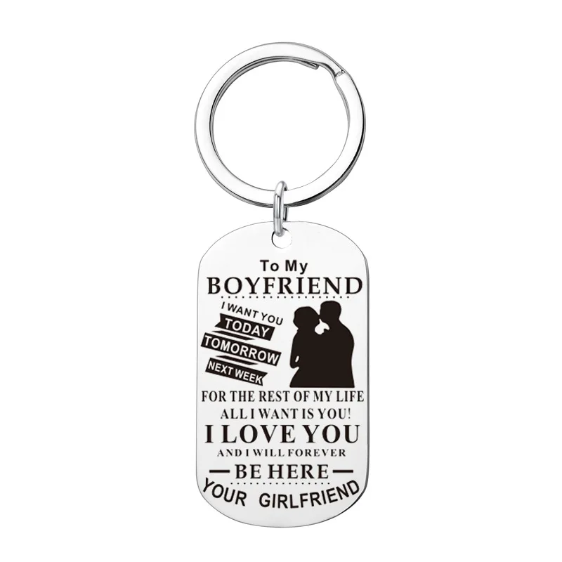 Boyfriend Sisters Son Keychain Keyring Good Friends Brother Dad Sister Key chain Birthday Fashion Jewelry Christmas Gifts