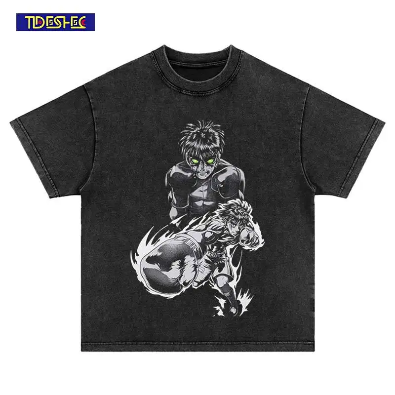 

Японская панк-летняя футболка с принтом в стиле хип-хоп в стиле аниме, модная тенденция, уличная одежда в стиле Харадзюку, винтажная хлопковая футболка большого размера для отдыха