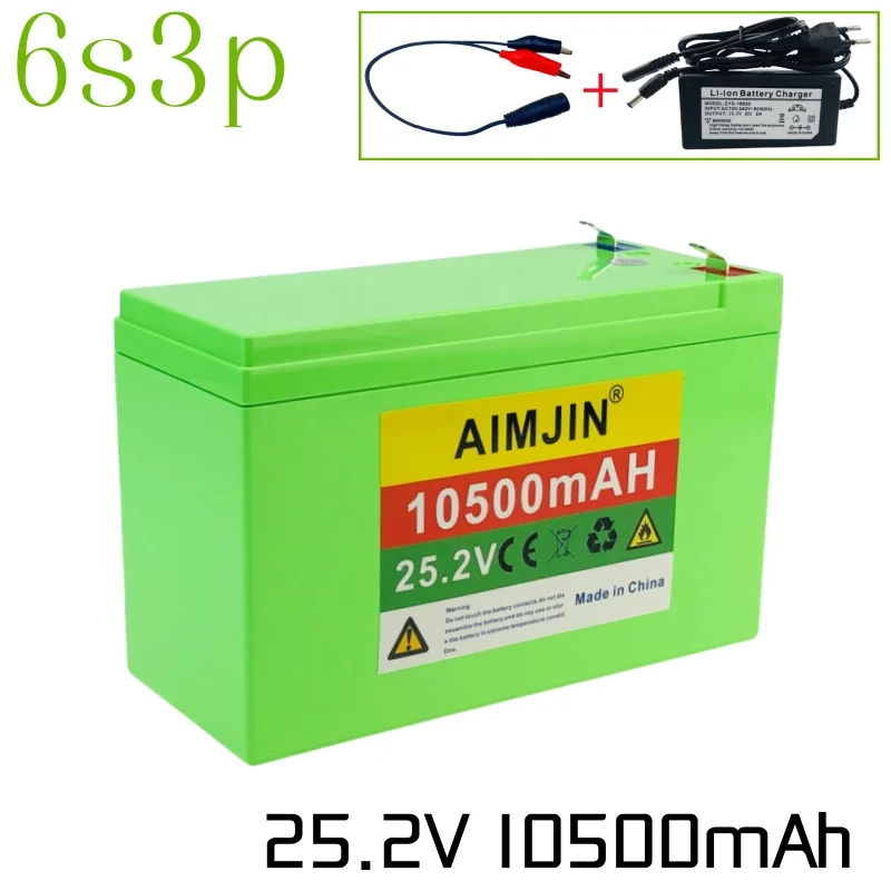 

25.2V 10500mAH 6s3p Rechargeable lithium ion battery Pack For Children's electric vehicle,with Built-in BMS Power