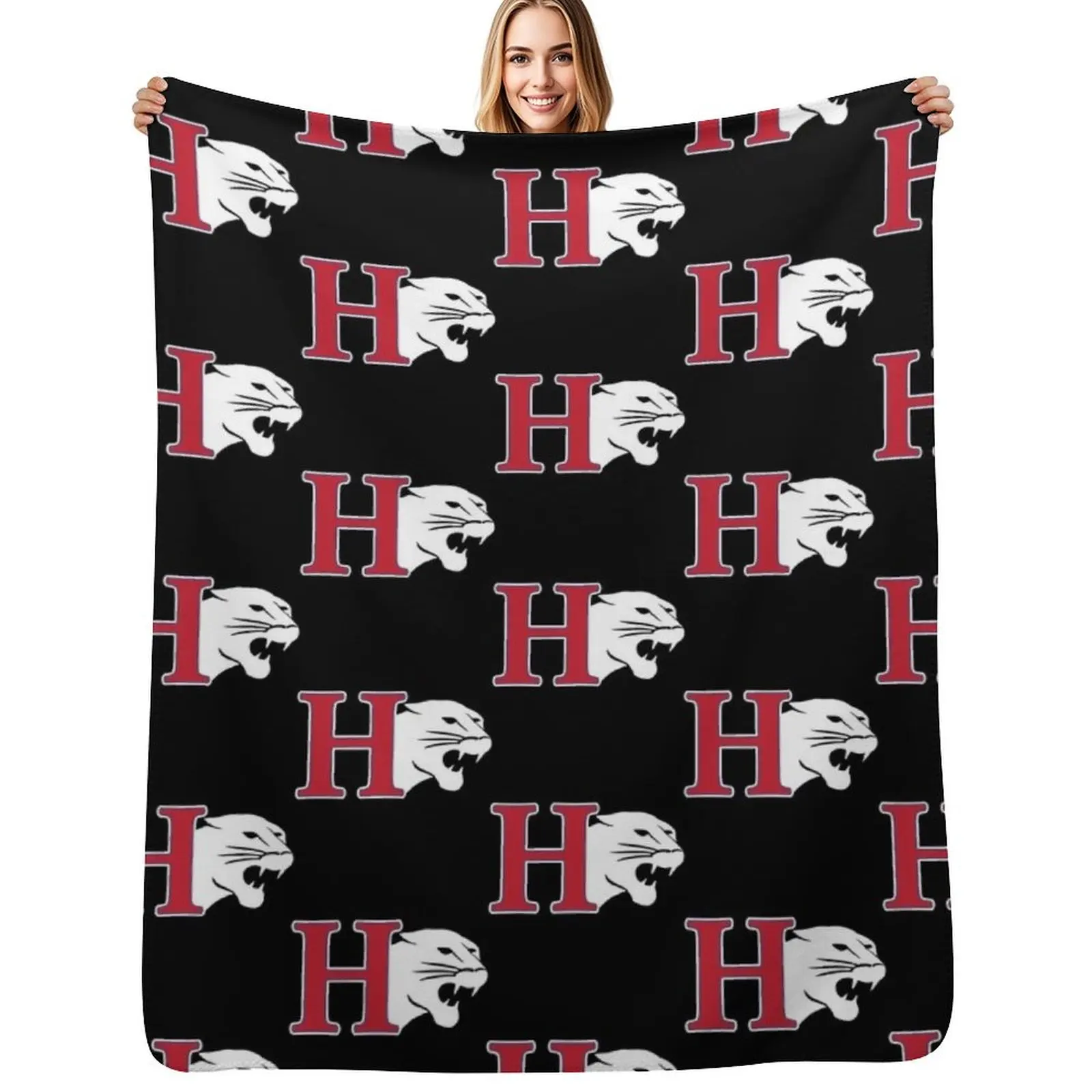 

Hanover College athletics Throw Blanket Warm Accent Blanket for Living Room Decoration