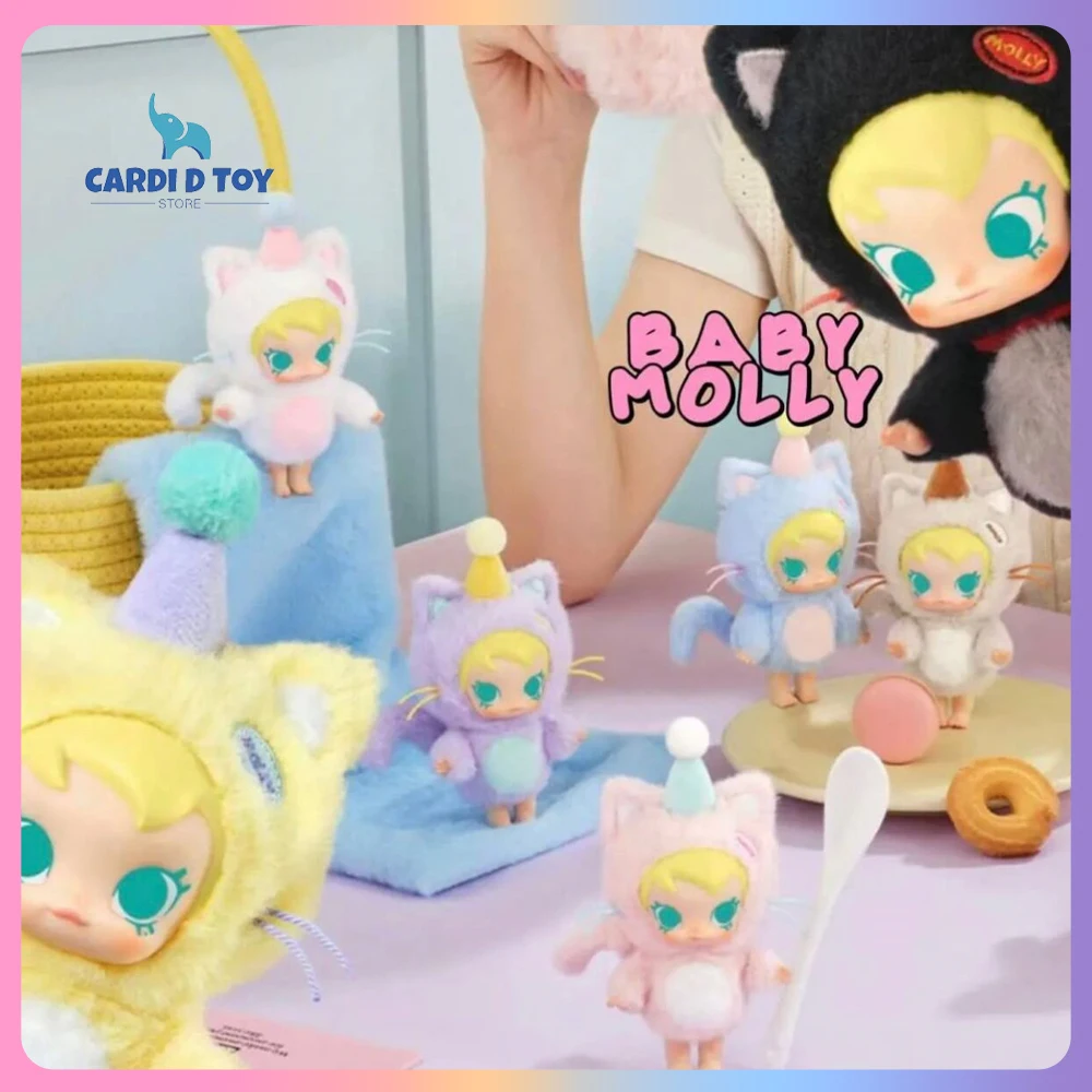 

New Pop Mart Original Baby Molly Pocket Friend Series Blind Box Vinyl Pendant Anime Figure Collectible Mystery Box Decoration