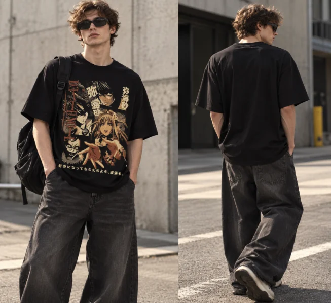 Death Note Misa Amane Vintage T Shirt Men Women Oversized Anime Graphic Tee Retro Japanese Manga Short Sleeve Top