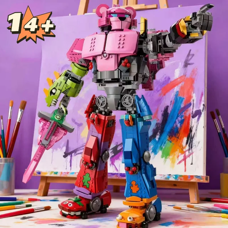 2503 قطعة MOC 77078 Mecha قائد الفريق اللبنات نموذج الزخرفية الطوب عيد الميلاد هدايا عيد الميلاد الأطفال ألعاب تعليمية
