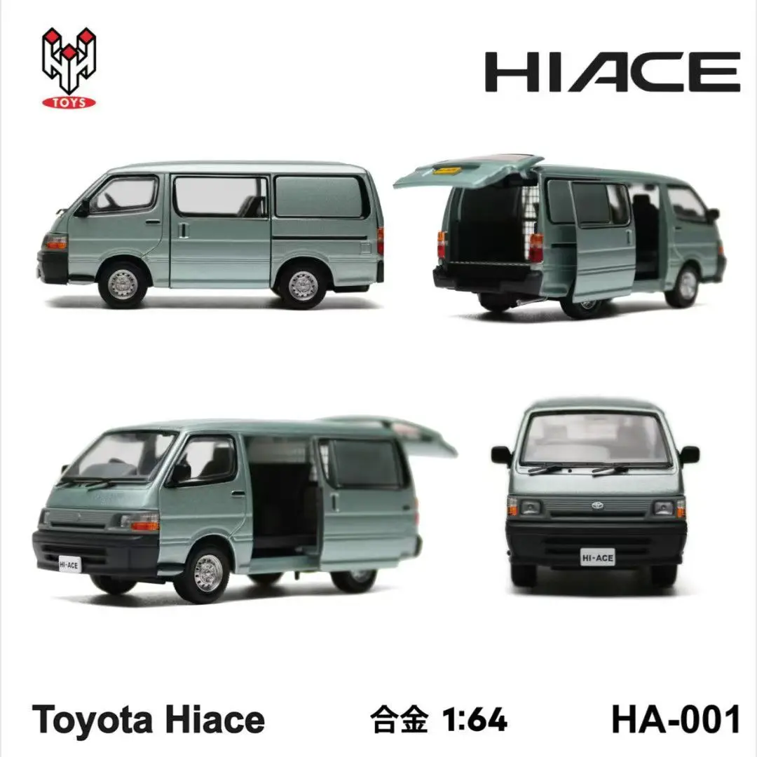 Diecast HH 1:64 Scale Toyota Hiace Van Box-Type Truck Alloy Car Model