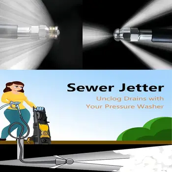 Vysokotlaká hadice pro čištění strojů, hadice pro čištění kanalizace, hadice pro mytí aut, tryska pro tlakovou myčku, pro KARCHER K2~K7/HD/HDS 9 nejlepší prodej sady na opravu čerpadla tlakového mycího prostředku - №6