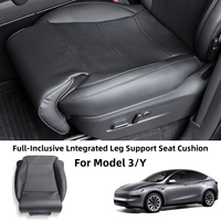 Car Seat Cushion For Tesla Model 3/Y Breathable Full-Inclusive Front Seat Protector Cover Memory Foam Leg Support Extension Pad