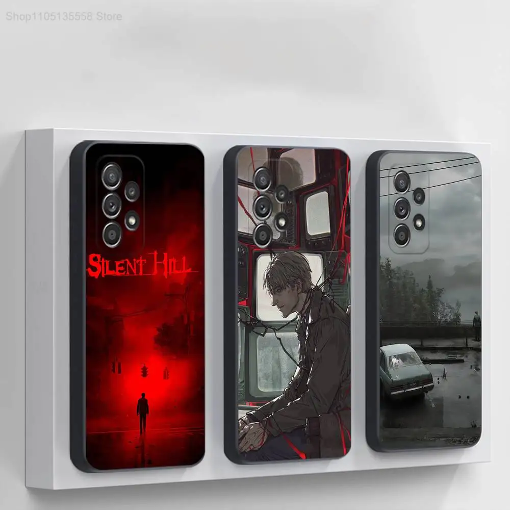 

S-Silent Hill 2 V-Videogame Phone Case For Samsung S 9,10,21,30,22,23,24,25,Ultra,Plus,Lite,FE,4,5G Black Soft Case