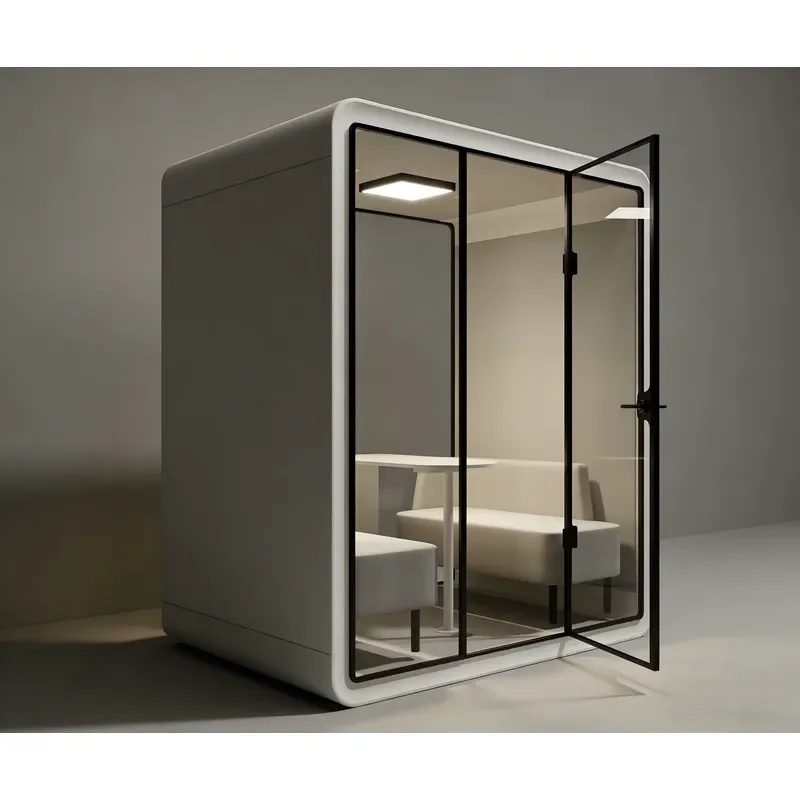 Modern Foldable Soundproof Office Pod Cabin for Call Center Living Room Hotel High Rise Building Outdoor Use Noise Isolation