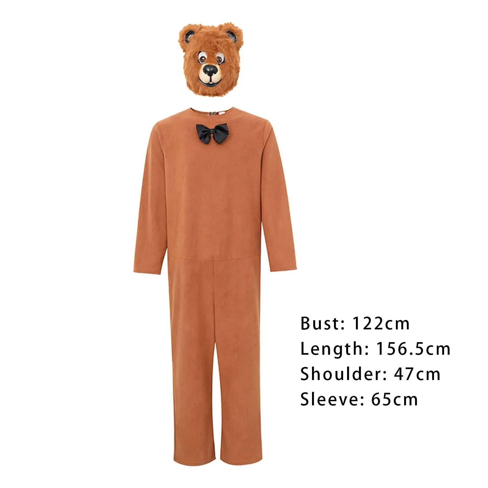 Adult Bear Costume Cosplay Decorative Men Women Novelty Portable Outfit for Birthday Fashion Show Halloween Party Masquerade