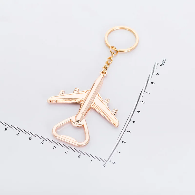 Creative Wedding Supplies Aircraft Keychain Beer Opener Retro Keychain Kichen Accessories Tools Keychain Bottle Opener DH9485