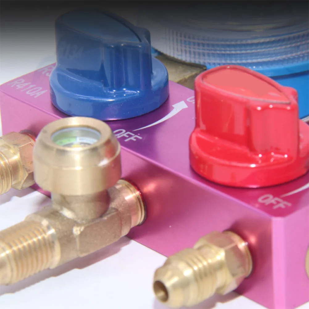 AC for service Tools HVAC Manifold Gauge For HVAC Maintenance As Shown In The Figure Pressure Gauge Compact Portable Design
