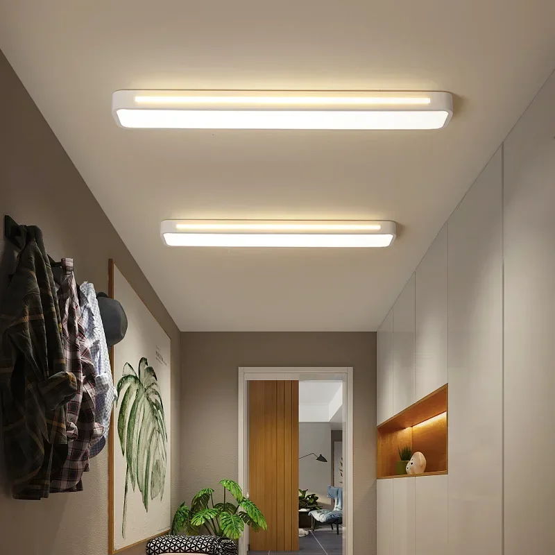 Modern Originality Corridor Ceiling Light Nordic Simple LED Rectangle Ceiling Light Balcony Indoor Lighting Lampu Siling FYCL