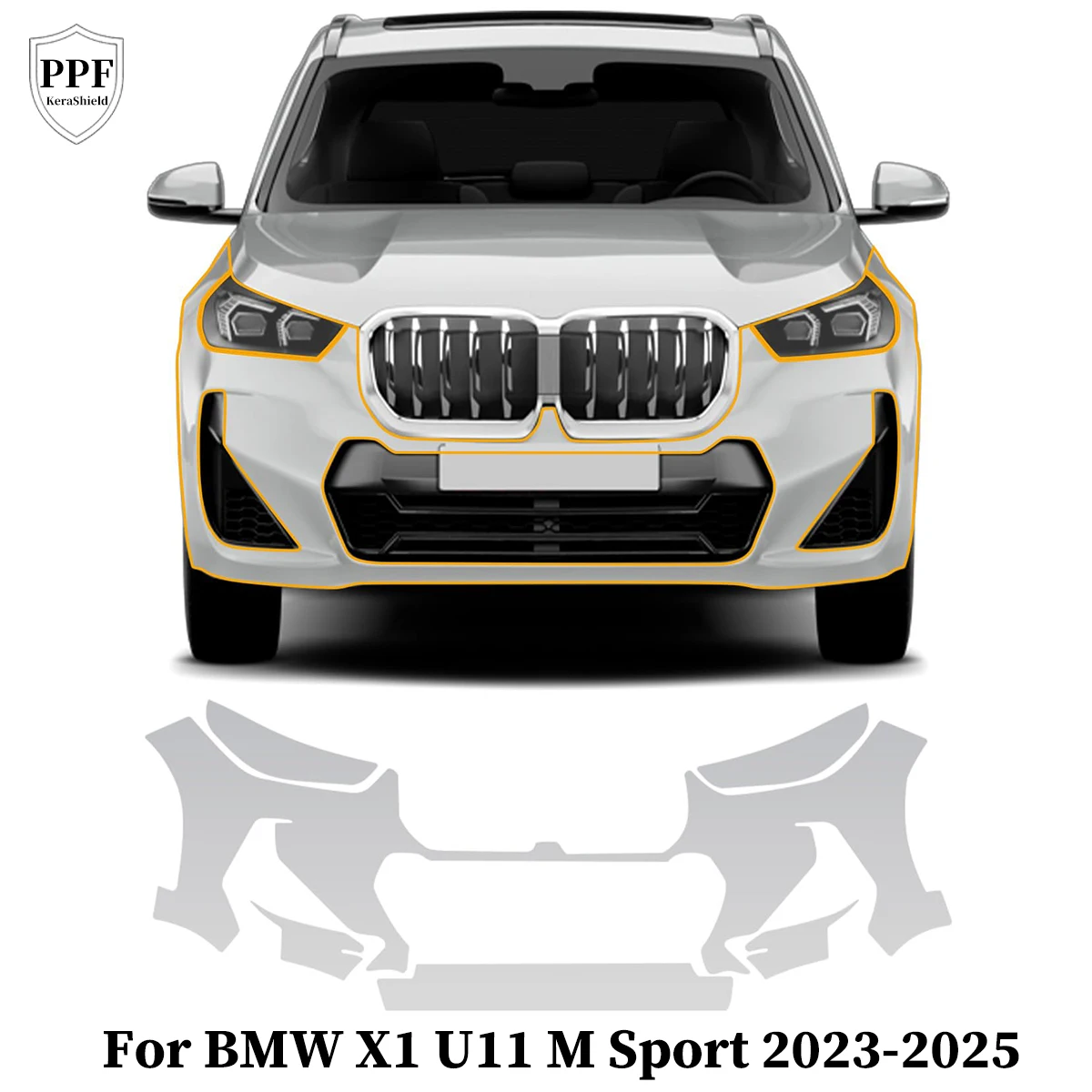 

Pre-cut PPF For BMW X1 U11 M Sport 2023-2025 Clear Cover TPU Car Paint Protection Film Anti-Scratch Resistant Repairable Sticker