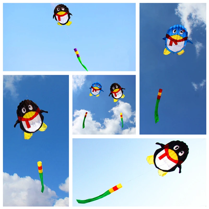 free shipping large Penguin Princess soft Kites Prince kite string line ladybug soft toy kite store alien inflatable wind kites