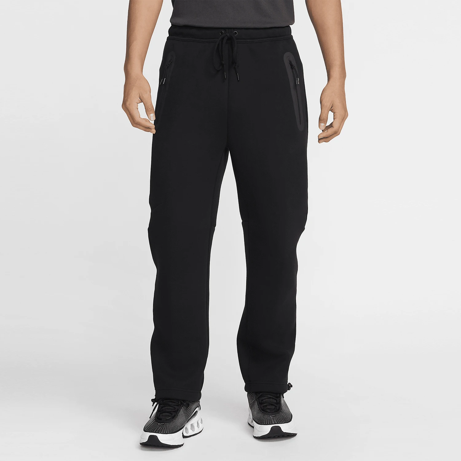 Мужские повседневные спортивные вязаные прямые брюки Nike Official Authentic Tech на шнурке HJ6534-010