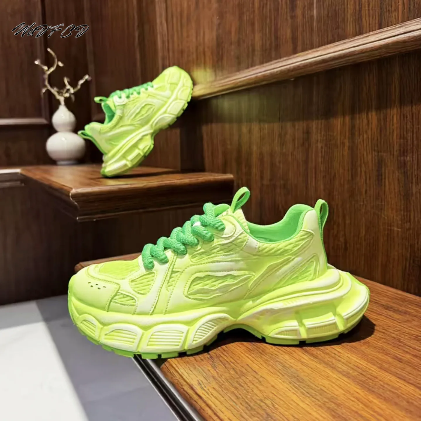 

Массивные кроссовки, мужские дизайнерские потертые спортивные туфли в стиле ретро, модные повседневные кожаные сетчатые дышащие туфли на платформе с увеличенной высотой