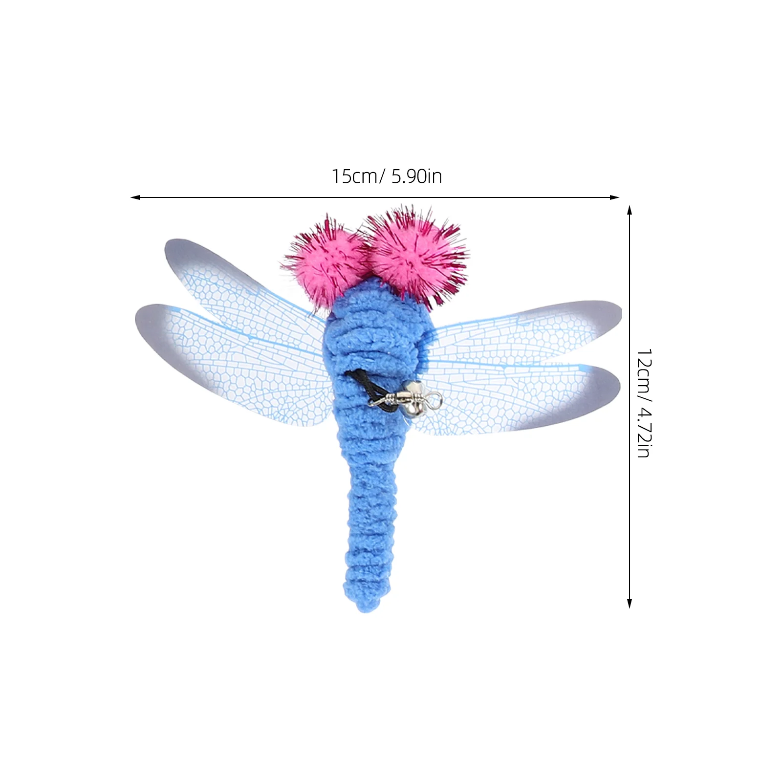 5 Pcs Durable Replacement Dragonfly for Interactive Cat and Kitten Toy Wands Cat Toys Cat Teaser Toys