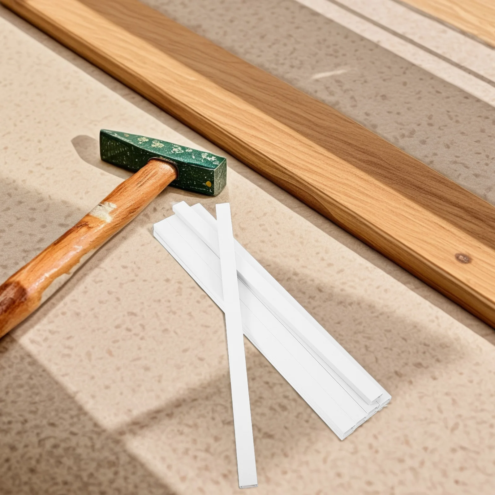 

1Set Fire Resistant Cable Management Channel PVC Cord Hider No Drilling Wall Wire Concealer Strip for Wall Mounted Cable