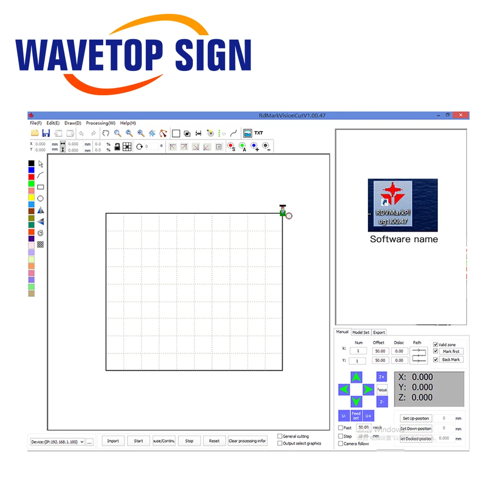 WaveTopSign Ruida RDV6445G CCD Visual RDVision Laser Control System for Laser Cutting Engraving Machine