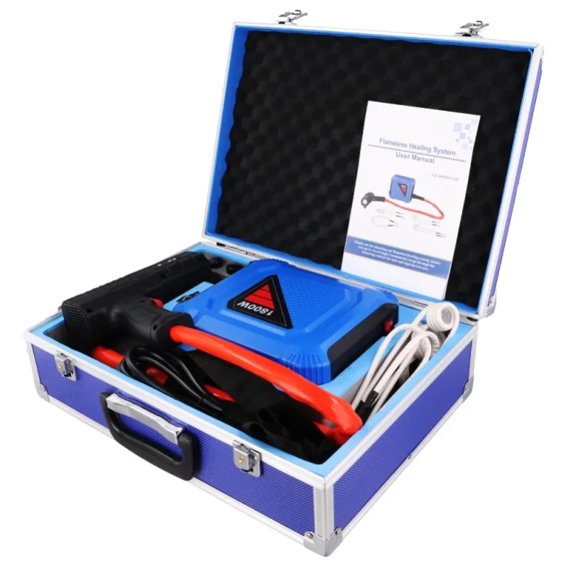 Podofo 1800W Induktionsheizgerät-Set, tragbares, flammenloses Induktions-Bolzenheizgerät mit eingebautem Kühlventilator, Induktionsheizgerät zum Entfernen von Bolzen mit 4 Spulen zum Entfernen von