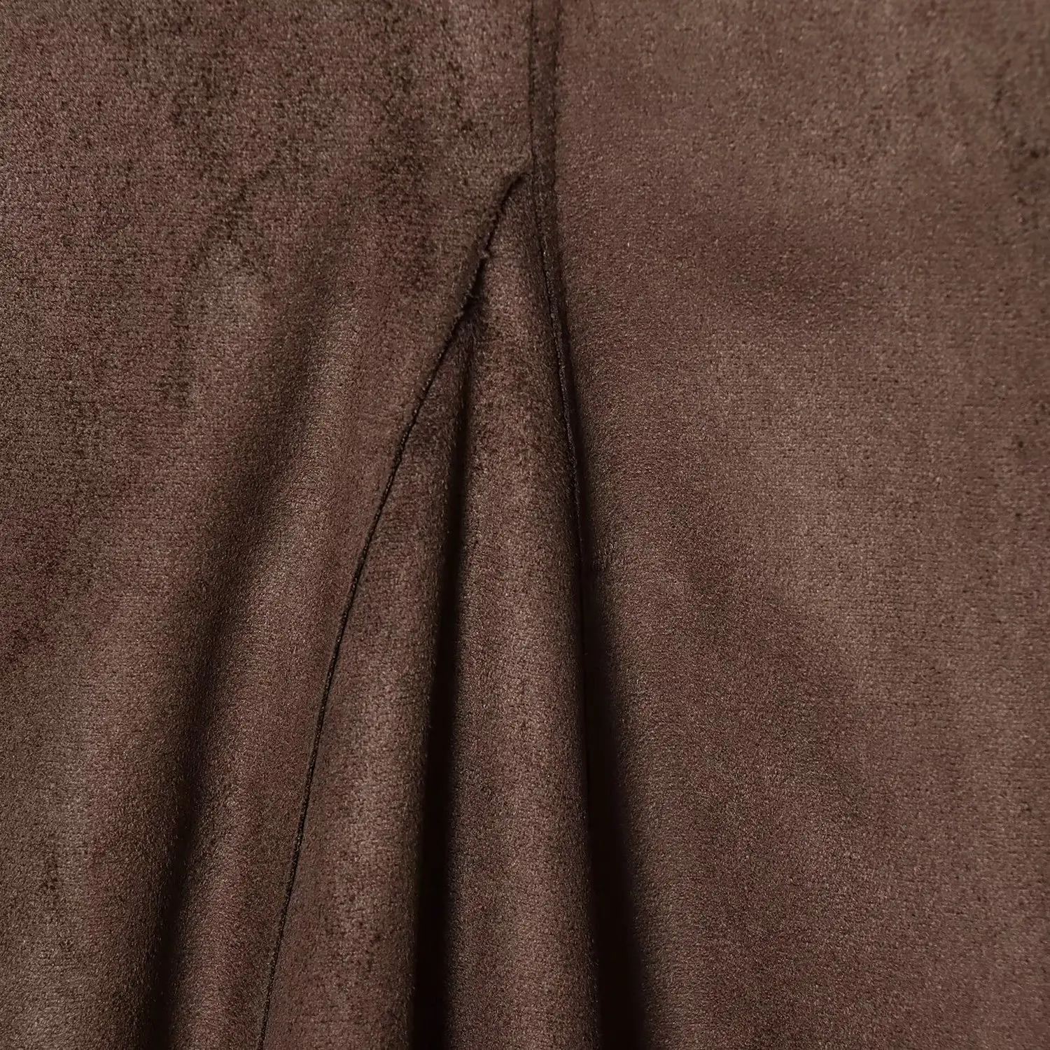 KASLEAD New Asymmetric Velvet Effect Midi Skirt for Women Street Sle Polyester Fiber Ci Commute Stand Fit Winter 2025