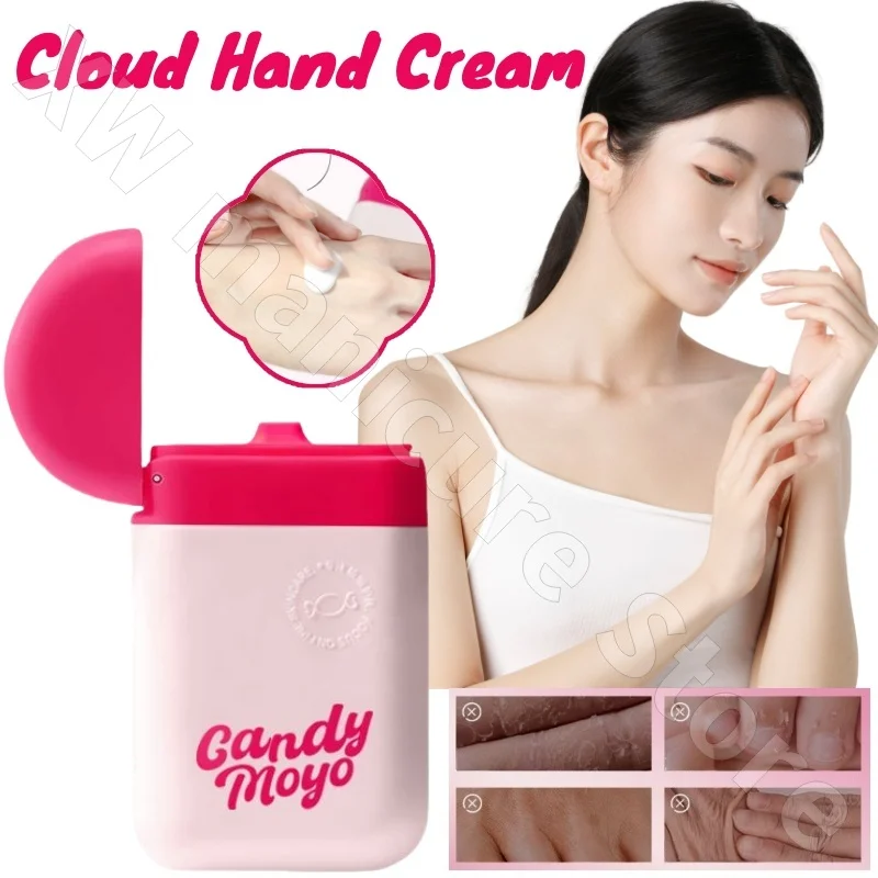 CandyMoyo Cloud Hand Cream Refreshing Moisturizing Small and Portable Natural Fruit Scent Improves Dry Cracked Rough 70g