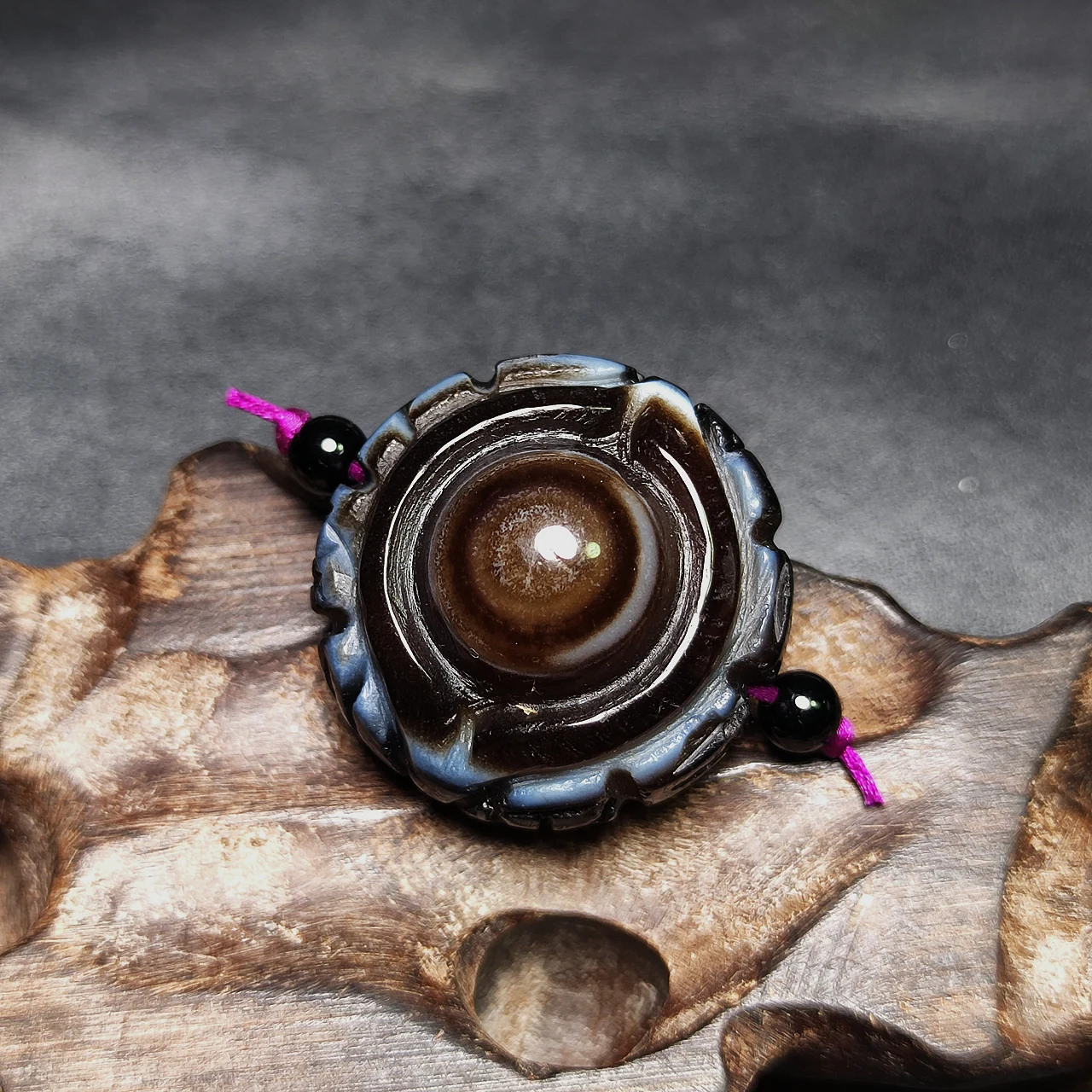 Tibetan Amulet Heavenly Eye Totem DZI Hand Carved Natural Primary Color Agate Stone Beads Men&Women Jewelry DIY