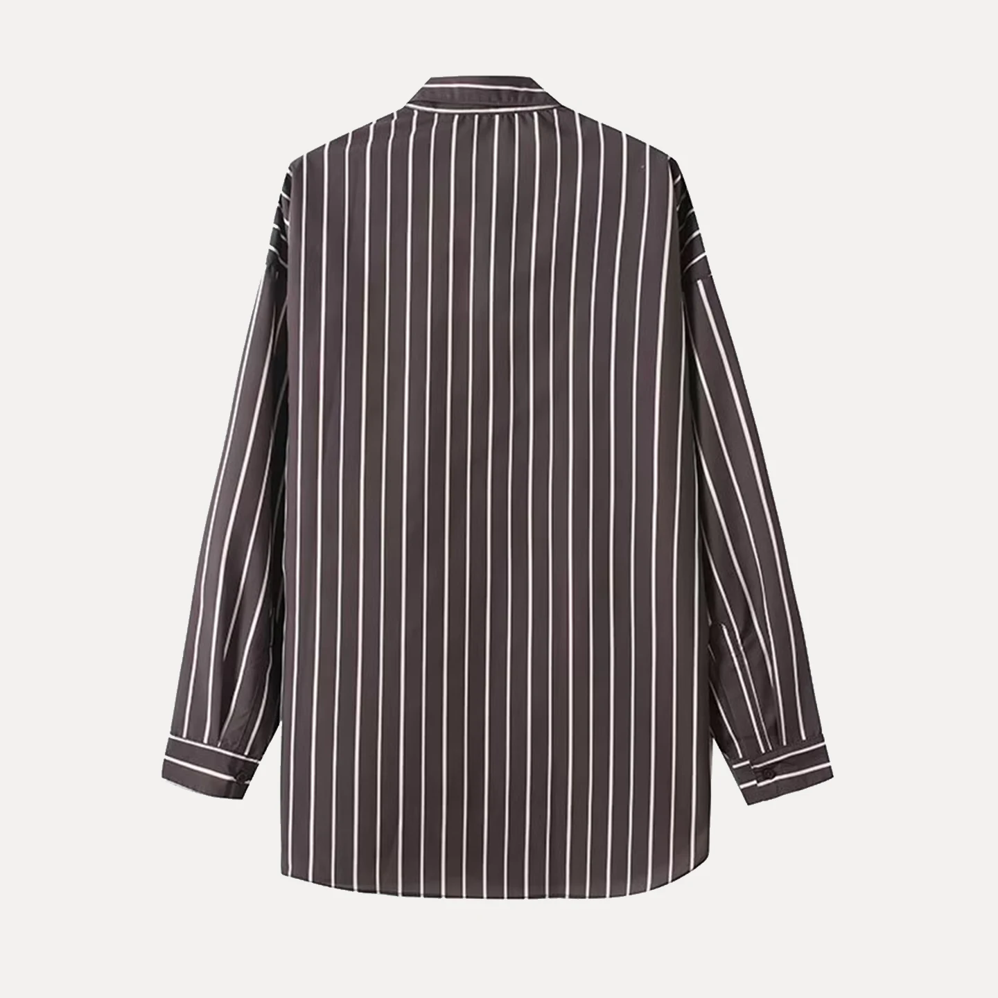 Csa Fena E com tras Verticais Soltas Marca Z Estilo Novo de Outono para Jovens Manga Longa com Gola Vir...