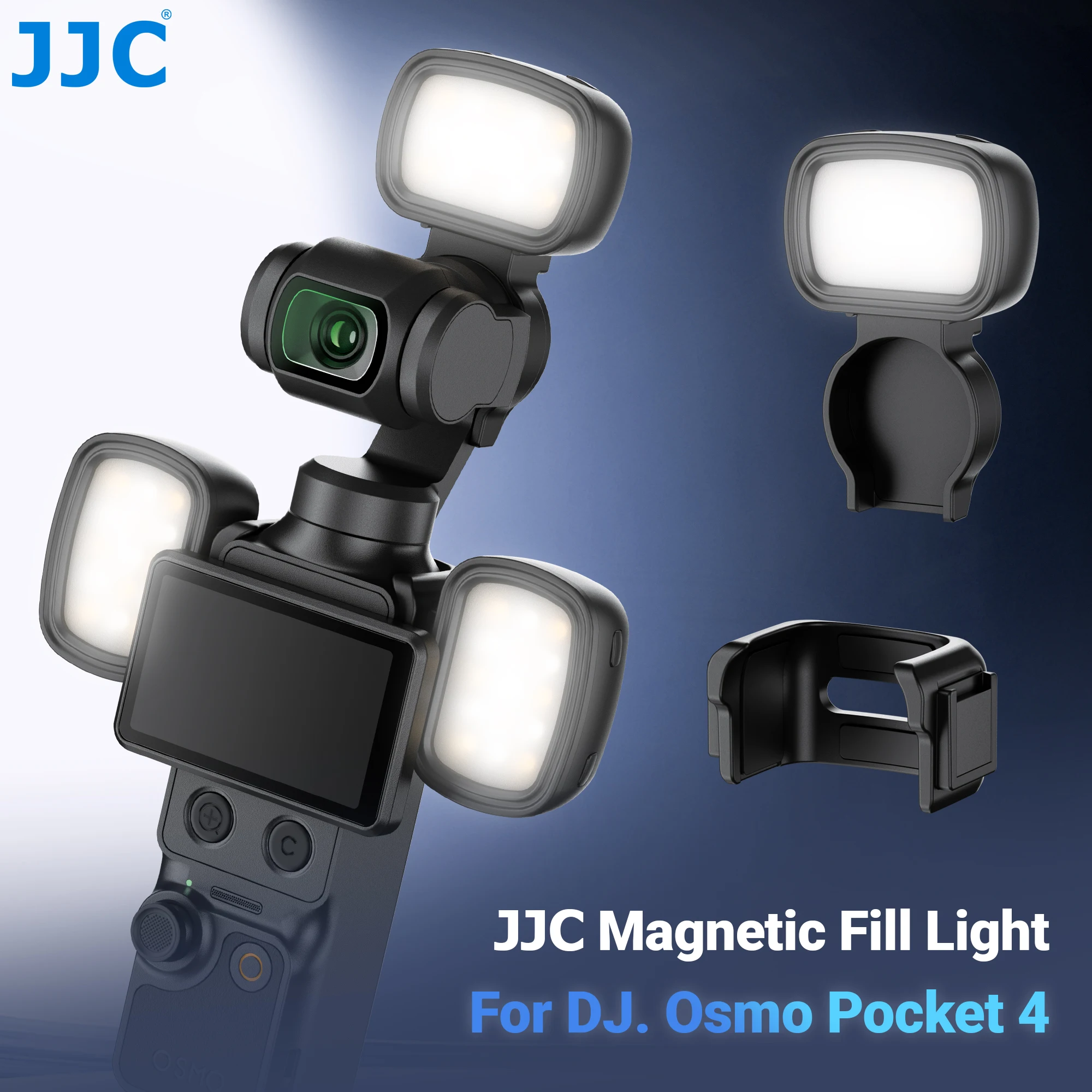 JJC Pocket 4 Magnetic LED Light for DJI Osmo Pocket 4 Access