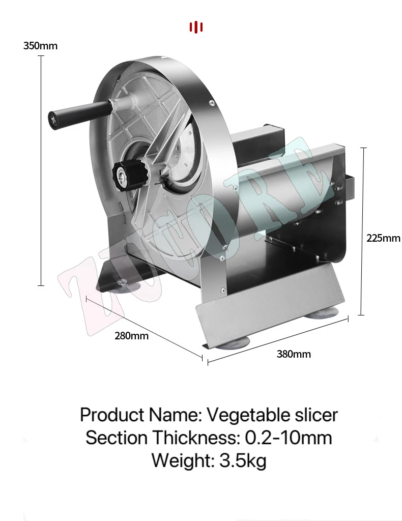 Cortadora Manual de patatas, máquina ultrafina para patatas fritas, cortadora de verduras, frutas, limón, naranja, para uso comercial y doméstico